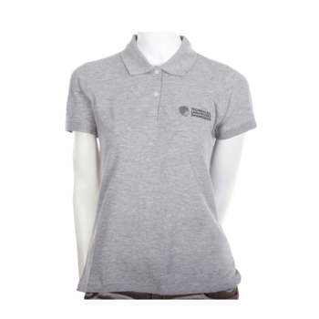 Graues Lady Poloshirt der TU Darmstadt